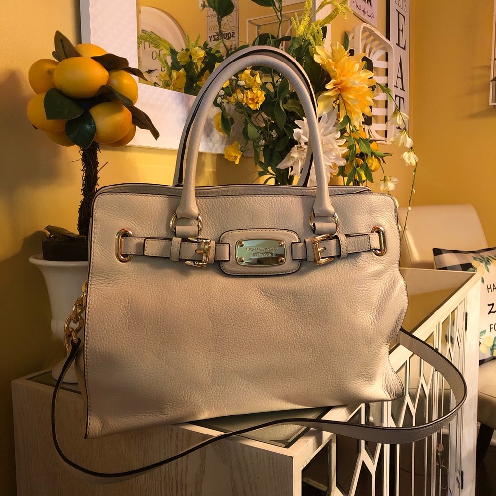 Michael Kors small Cream Hamilton handbag